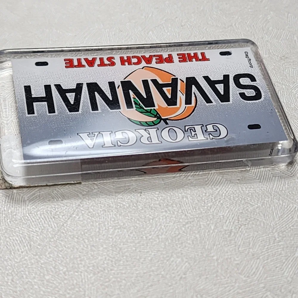 Georgia State License Plate Tag Novelty Key Chain 